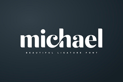 Michael - Beautiful Ligature Font beautiful beautiful font beautiful fonts beautiful ligature font bold boutique branding chic elegant fonts font design fonts collection ligature font ligature fonts sans serif serif serif font serif fonts serif typeface slab unique