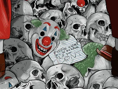 Joker- Poster detailings alternative movie poster design design art digital digital art digital illustration graphic design graphics illustration marketing agency