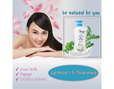 FEIRA GOATS MILK BODY LOTION adobe illustrator adobe photoshop advertising design instagram post