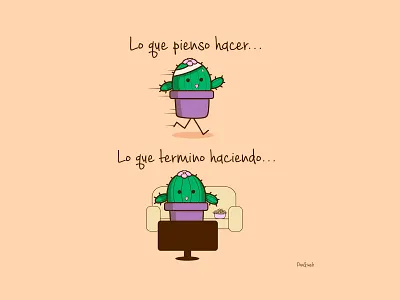 Cactus Gym cactus comercial correr divertido ejercicio humor humor gráfico ilustración ociostudio risas tarjeta tranquilo vector