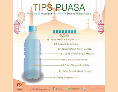 Ramadhan Tips digital marketing ied instagram post ramadhan tips water