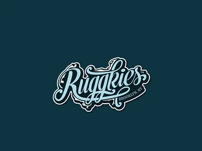Ruggkies brooklyn cookies customtype hand drawn new york retro vintage