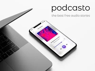 podcasto app app app design application design design iphone xs music player player podcast podcast app