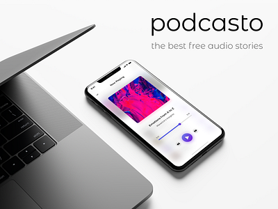 podcasto app app app design application design design iphone xs music player player podcast podcast app