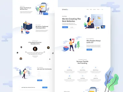 Digital Agency - Landing Page agency landing page clean design digital agency home page illustration landing page minimalistic ui ux website