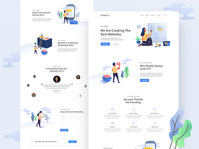 Digital Agency - Landing Page agency landing page clean design digital agency home page illustration landing page minimalistic ui ux website