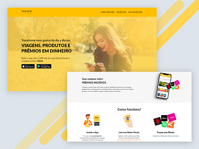 Wynk App new website app design landing page ui ux web design website