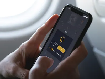 Smart Home Lighting Control interaction design interface design iphone x mobile mobile app design mobile ui smarthome ui uiux xd
