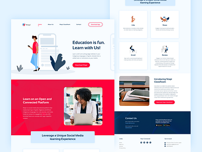 Ntapi Website design illustration ui uiux vector