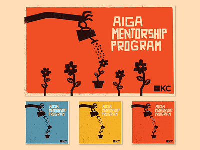 AIGA Mentorship Program Graphics aiga aigakc branding design email fun graphic illustration instagram kansascity kc mentor saulbass simple student system teacher typography visual