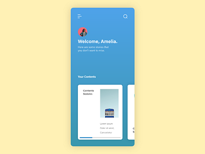 mobile dashboard concept activity affordance browse dashboard interaction mobile ui ux ui design