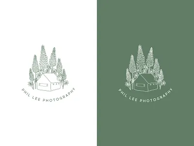 Phil Lee Photography Logo branding design graphic design hand drawn illustration logo logo design vector web