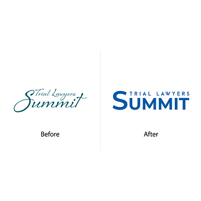 Trial Lawyer Summit Before and After branding design digital icon logo simple typography vector