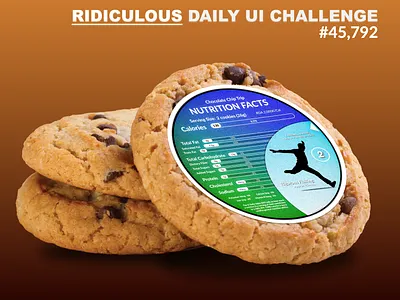 Nutrition Facts Daily UI Challenge - Ridiculous Edition. design illustration interaction design logo typography ui vector