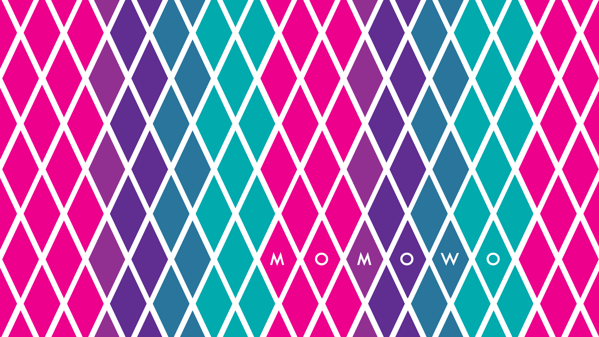 MoMoWo branding design flat gradient illustration minimal pattern vector