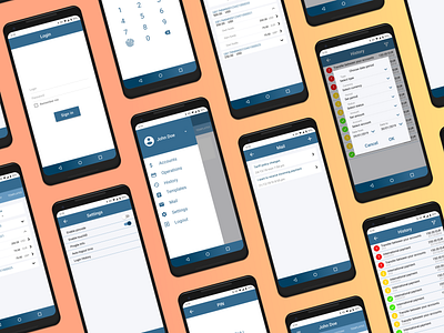 Android App of a Bank android android app app app design bank bank app banking banking app design material mockup ui uiux ux