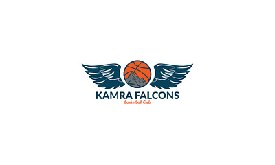 Kamra Falcons Basketball Club basketball basketball court basketball logo brand identity illustration logo sports branding sports design sports logo