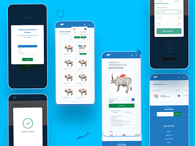 Product Order cart location mobile modal orders payment products uiux design