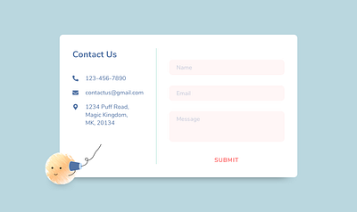 #DailyUI: Contact Us design ui