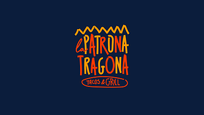 La Patrona Tragona branding diseño gráfico flat illustration imperial valley logo logo design logotype mexicali mexican