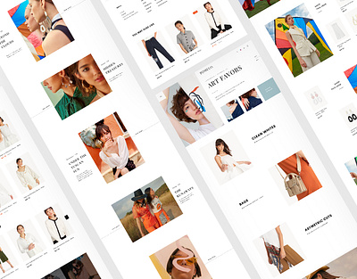 Pomelo Fashion Web Redesign e commerce fashion flat frontend minimal shop shopping web website