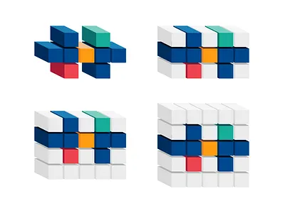 H for Hauler, shipping containers letter mark blocks boxes brand identity branding cargo container containers creative flat 2d geometric h hauler hauliers letter mark monogram logo logo design playful ship shipping transportation vector icon mark symbol