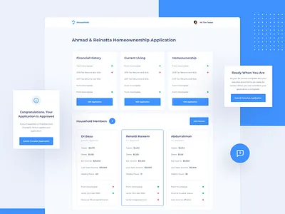 Household App app bussiness dashboad debt design finance flat house household interface managment minimal ui ux web website