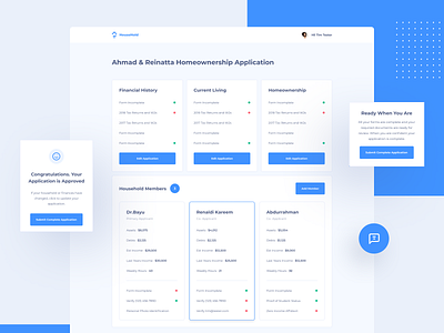 Household App app bussiness dashboad debt design finance flat house household interface managment minimal ui ux web website