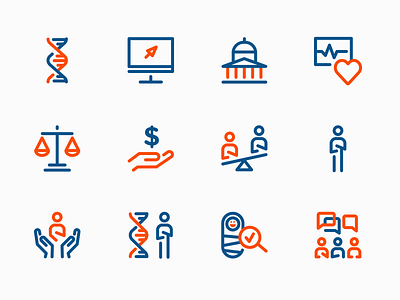 National Organization for Rare Disorders (NORD) Icon Language branding branding and identity genetics icon icon design icon set iconography iconset illustration line mark medical symbols vector