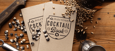 Balcones Cocktail Book branding coktail field notes layout merch whisky