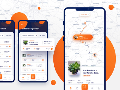 POS Indonesia Apps Exploration apps design apps screen dashboard indonesia ios logo orange pos pos indonesia shipment shipping shipping company ux