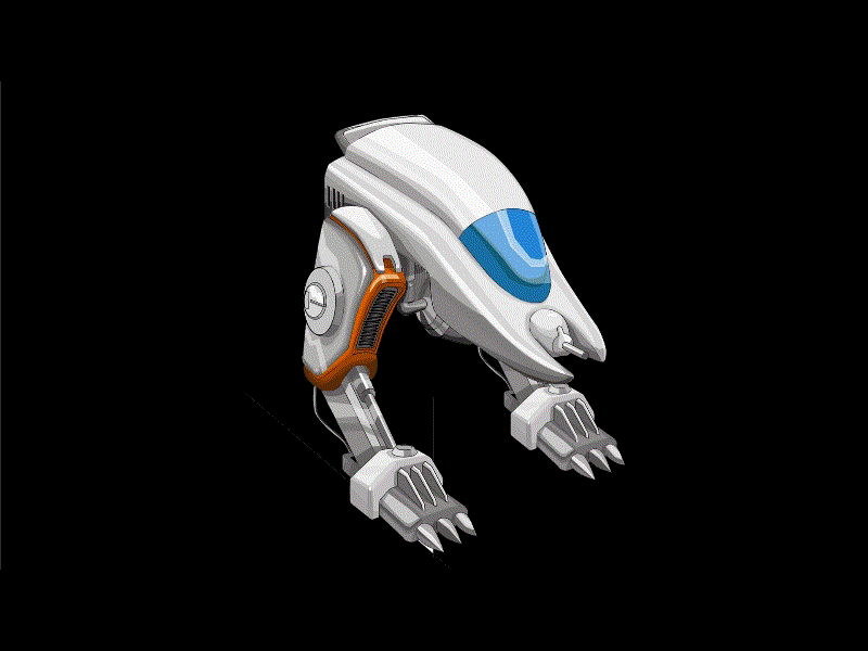 Futuristic Alien Robot Hologram 2D Animation 2d animation alien alien robot animation bionic cybernetic cyborg fantasy future futuristic hologram machine mechanical metal military robot robotic sci fi technology weapon