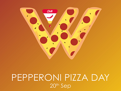 Happy Pepperoni Pizza day! branding celebration colored design illustration