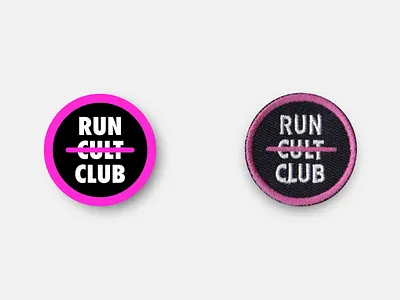 Run Club Devotee 1.5" Merit Badge badge design inkscape marathon merit badge patch patches racing run club running svg vector