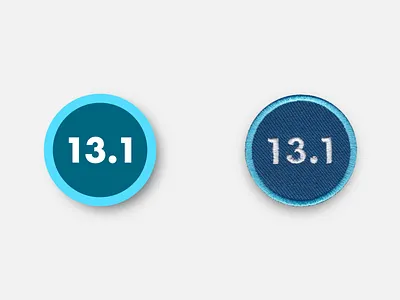 Half Marathon Finisher 1.5" Merit Badge badge design half marathon inkscape marathon merit badge patch patches physical product racing running svg vector