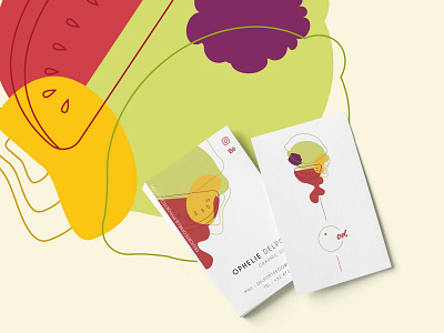 Business card business card business card design fruits illustration logo