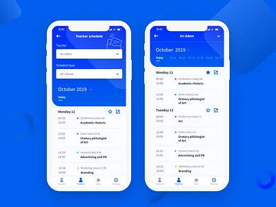 Schedule app app design app ui apps design schedule ui ui design uidesign uiux uxdesign webdesign