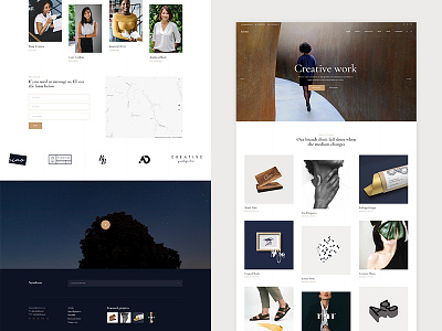 Etienne clean design flat modern type typography ui ux web website