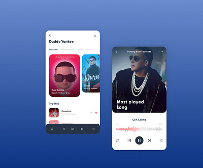 Music Player artist inspiration mobile app design mobile ui music music app music player music player ui podcast shots ui visual design