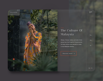 Magazine Website design flat minimal ui ux web website