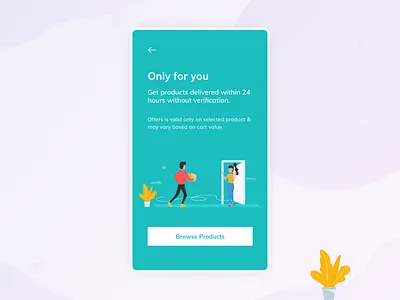 Show offer for repeat users android clean color design illustration interface ios minimal mobile offer offers responsive design ui ux visual visual design web website