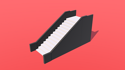 Isometric Escalator isometric isometric art isometry