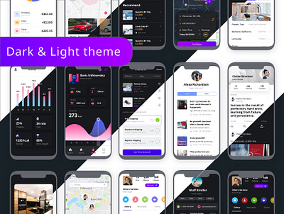 Multi Categories UI Kit - Emils app app design creative design ecommerce mobile mobile app multipurpose ui design ui kit uiux