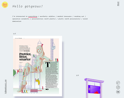 Illustration portfolio gallery hamburg illustration illustrator minimal onepage parallax portfolio portfolio design portfolio site screendesign texture ux vector webdesign webdesigner
