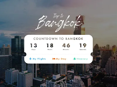 Daily UI 014: Countdown Timer clean design concept countdown creative daily 100 challenge dailyui design interface layout text travel typography ui ux web webdesign