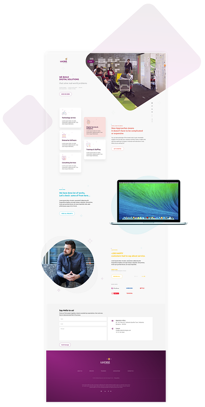 Lucida Website design illuatration user interface ux ui website design