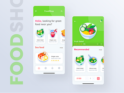 Food App Concept app app design delivery app design food app food delivery app foodie shop sketch ui ui design uiux vector website