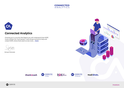 Ebenezer Ndukwe - Connected Analytics Website Development connected analytics ebenezer ndukwe ebenezy fintech ict spaveline ltd technology thankucash web developement website development