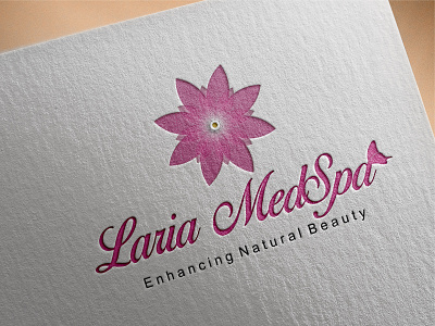 Laria MedSpa beautiful beauty beauty logo beauty product beauty salon branding business company design icon identity identity branding identity design industry logo logo design logos logotype spa vector