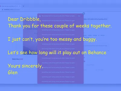 Goodbye Dribbble! goodbye minimalism redko